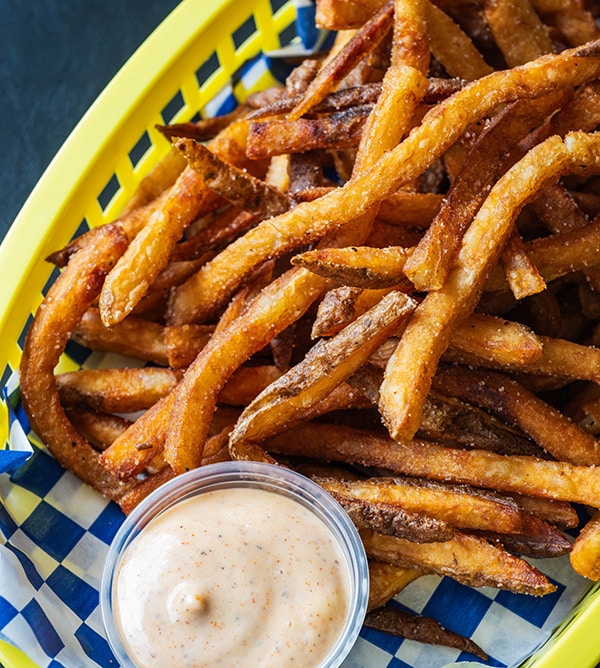 Bonafried fries close up shot